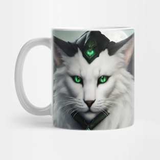 fantasy cat witch green Mug